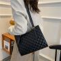 Diamond Lattice Embroidery Bolsas Para Mujer Fashion Large Capacity Women Tote Bags Vintage Designer Ladies Shoulder Bags