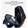 ZF043 New PU Men Waterproof Wear Shoulder Bag Sports Leisure Crossbody Bag Fashion Password Lock Motorcycle Bag USB Interface