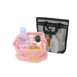 Gelory New Summer Mesh Tote Bag Toiletry Bag Makeup Lightweight Handbag Large Beach Bag