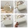 Fashion trendy chaines bolsos de mujer female handbags custom leather bags women hand bag for ladies