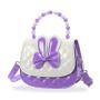 Korean Cute Children's Bag Bunny Ears Beaded Hand Princess Bag Bow Girl Foreign Style Cross Body Purse CY74400