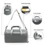custom logo large capacity overnight duffel bag with shoe pouch eco friendly weekend travel duffle bag for women men