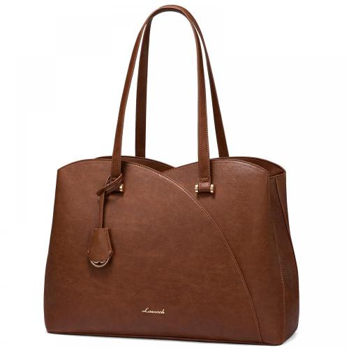 LOVEVOOK Fashion Laptop Tote Bag 15.6 In Work Bags Professional Leather Computer Bag Teacher Large Purses and Handbag for Women