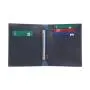 Vegetable Tanned Leather Wallet Men Bi-fold Travel Card Holder