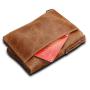 ZR682 Genuine Leather Men Wallet Coin Purse Small Card Holder Vintage Wallets RFID Blocking High Quality Wallet Customized logo