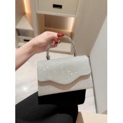 2024 New evening banquet bag party tote purse ladies dinner handbag square crossbody bags wholesales women evening clutch