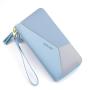 New ladies  long  style contrast color stitching zipper tassel large capacity wallet mobile phone bag wallets for women