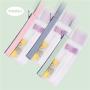 Gelory Multifunctional Pen Holder Clear Pencil Case Teens Portable Stationery Organizer Pencil Pouch with Zipper
