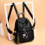 Shoulder bag female new fashion colorful belt large capacity ladies back bag Korean version of outdoor travel small backpacks
