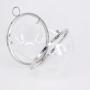 Wholesale wedding party transparent women crossbody evening bag gold round clear acrylic ball clutch purse bag 2024