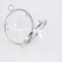 Wholesale wedding party transparent women crossbody evening bag gold round clear acrylic ball clutch purse bag 2024