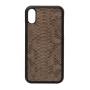 Real Exotic Leather Mobile Phone Accessories Gray Snake Skin Mobile Cell Phone Case for Iphone  12 13 14 15 mini pro max