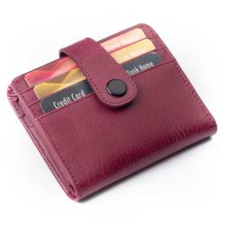Women wallets latest ladies purse luxury genuine leather rfid button closure women short wallet