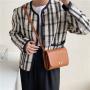 Wholesale female crossbody bag 2021 new fashion women shoulder bag solid color simple PU leather small square bag