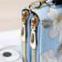 ZR818 Women's Wallet Long Handbag PU Double-layer Zipper Coins Wallet Purse Stylish Contrast Color Mobile Phone Bag Card Holder