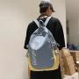 Fashion Boys Girls Combine Colors Waterproof Nylon Backpack Light Weight Multi  Pockets Sports Version Satchel