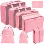 wholesale custom compression packing cubes suitcase organizer travel accessories compression bags set