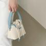 Stylish Luxury Canvas Drawstring Women Bucket Bags Trendy Fashion Vegan Leather Womens Handbags Custom Logo Ladies Bucket Bags