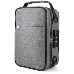 OEM factory smellproof lock case Travel Odor proof carbon lined Smell proof Bag with combination lock