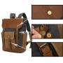 Wholesale large Oil Wax Canvas Leather Retro Backpack waterproof sport high quality travel school bags for men laptop backpack
