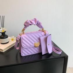 Korean embroidery line texture women's bag 2024 new shoulder bag woman satchel personality tide ladies handbag small square bag