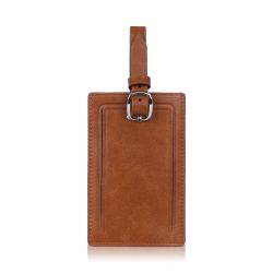 Wholesale id badge card holder leather lanyard id card holder leather luggage card holder