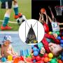 Gelory Heavy Duty Beach Swimming Gym Drawstring Nylon Mesh Bag Backpack Sports String Sack Pack with Water Bottle Holder Front Pocket