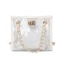 Wholesale Transparent Clear PVC Women Handbags Fashion Tote Beach Bag Ladies Shoulder Bag