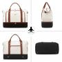 LOVEVOOK High quality 2pcs/set Travel Duffel Bag for Women Waterproof Large stylish weekender duffle Bag with Toiletry Pouch