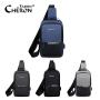 Working Athletic Smell Proof Usb Charging Port Men Sling Shoulder Crossbody Chest Bag With Phone Pocket