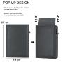 High Quality Rfid Protection Pop Up Magnetic Closure Wallet Thin Bifold with Multi-Card Case New Zipper Coin Pocket Purse