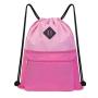 Gelory Factory Supply Polyester Fitness Gym Storage String Bag Sports Drawstring Backpack  With Wet Compartment