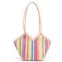 2024 Fashion Lady's Straw Bag Single Handle Cross Border Wholesale Vegetable Basket Handbag Irregular Shoulder Underarm Bag
