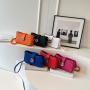 2024 new fashion texture women's messenger bag retro plaid small leisure shoulder bag candy color crossbody bag