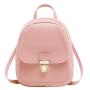 Small backpack for women Korean style cover type lock buckle children cute backpack student schoolbag ladies mini shoulder bag