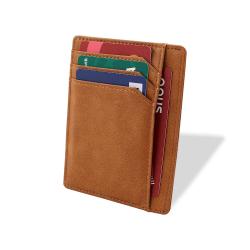 New Fashion Bank Card Holder Leather Business Credit Card Holder Ultra Slim Leather Card Holder