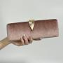 Hot Selling Metal Leaf Buckle Clutch Bag Party Lady Chain Shoulder bags Velvet Clutch Evening  Bags Women