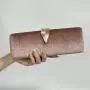 Hot Selling Metal Leaf Buckle Clutch Bag Party Lady Chain Shoulder bags Velvet Clutch Evening  Bags Women