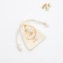 Customized Christmas Gift Pouch Mini Organic Cotton Muslin Drawstring Bags For Jewellery