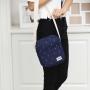 KBW541 Canvas Women Shoulder Bag Backpack College Wind Junior High School Students Schoolbag Three Sets of Travel Backpack