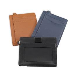 High quality genuine leather credit card holder slim id card holder leather mini card holder