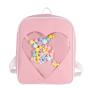 Trendy cute girl fashion oxford school bags ita bag with transparent window