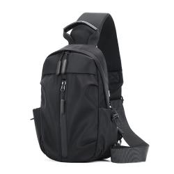 Gelory Small Crossbody Shoulder Bag Daypack Cycling Walking Waterproof Sling Chest Bag with USB Charging Port