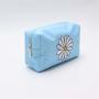 Fashion Stock Multi Color Custom Logo Letter Patches Large Capacity Nylon Waterproof Travel Zipper Pouch