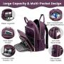 LOVEVOOK 2023 Durable Waterproof Quilted Baby Bag with Changing Pad & Pacifier Holder travel mommy diaper bag Maternity backpack
