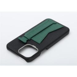 2023 Luxury Pebbled Leather Mobile Back Cover Phone Case With Credit Card Holder Finger Strap For Iphone 14 15 Plus Pro Max