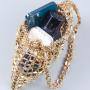 Custom Wholesale New Handwoven Pvc Beaded Shoulder Bag Long Chain Crossbody Mini Bag Shiny Design Party Evening Bag