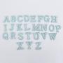 Keymay 4.5cm Height Rhinestone Full Set Alphabet Self Adhelsive Embroidery Pearl Letter Patches DIY Sticker Patch