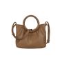 2024 Wholesale Wrinkle Leather Mini Tote Hand Bag For Women Luxury With Round Handle