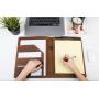 Custom Leather Document Portfolio Business Card Holder Leather A4 Office Meeting Folder